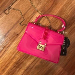 Super Cute Pink Studded Jelly Crossbody 🦩NWT